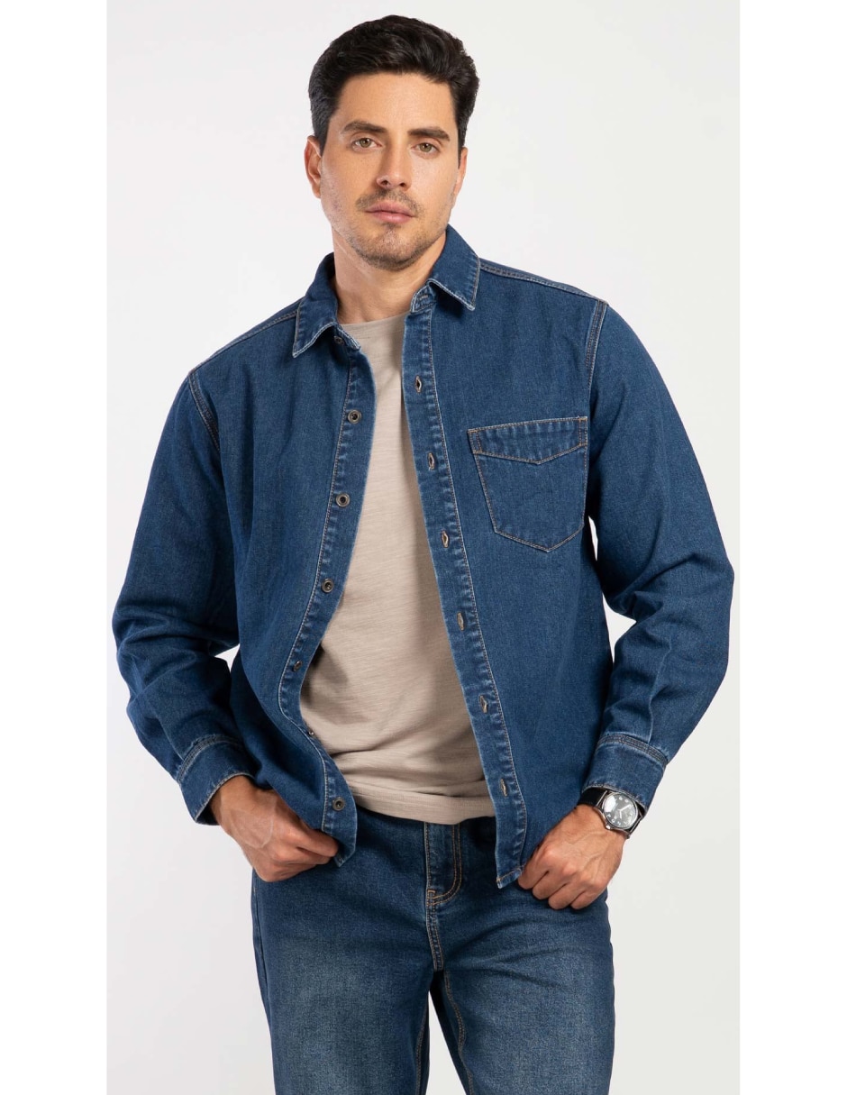 Sobrecamisa Casual de (si aplica) Algodón manga Larga para hombre Sobrecamisa Casual de (si aplica) Algodón manga Larga para hombre