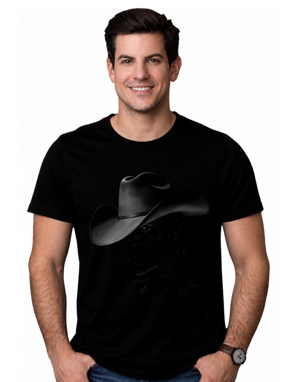 Set playera/Playera Cowboy Western cuello Redondo para hombre