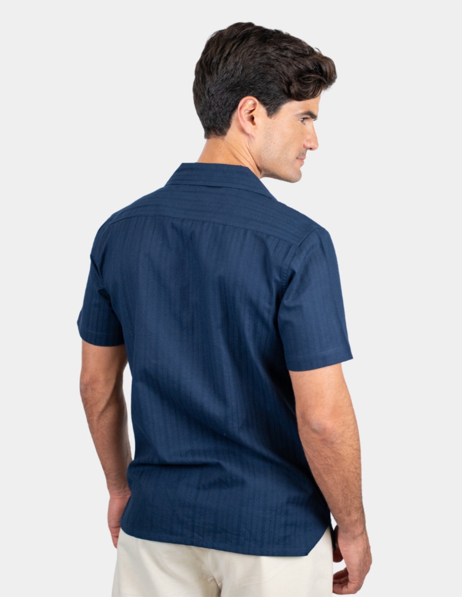 Camisa Casual de (si aplica) Algodón manga Corta para hombre 2