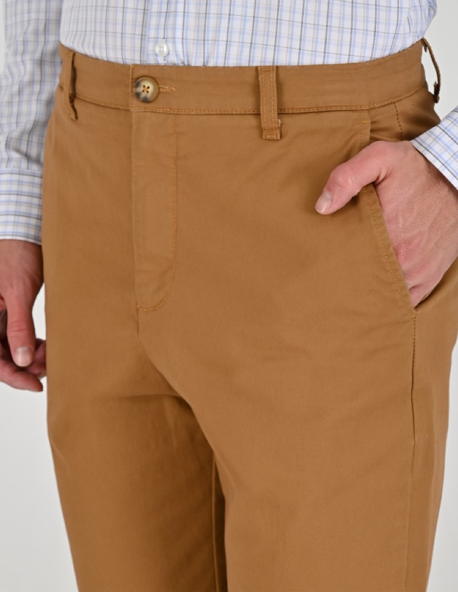 Pantalón Casual Chino Slim Otoño Invierno de Algodón y elastano para hombre 3
