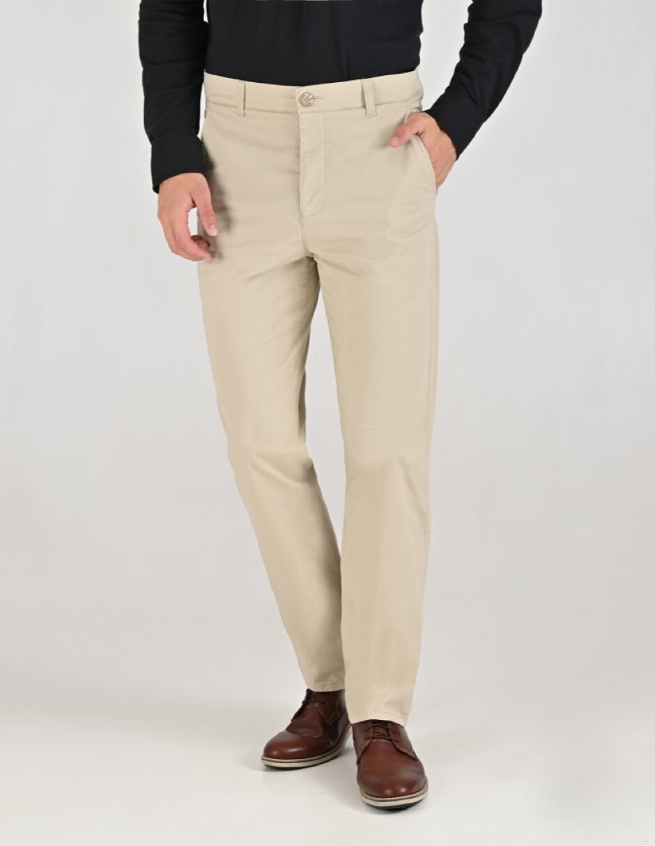 Pantalón Casual Chino Slim Otoño Invierno de Algodón y elastano para hombre 1