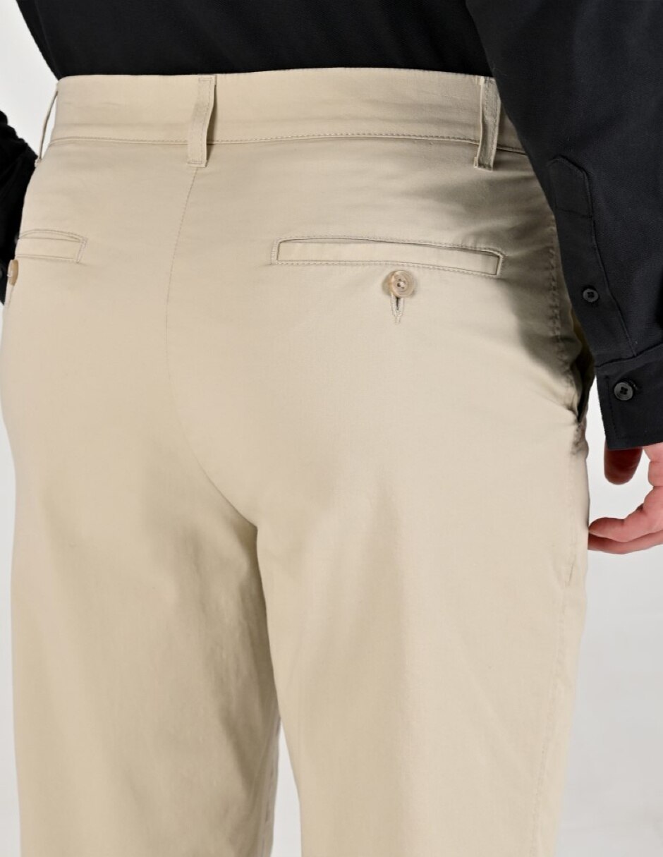 Pantalón Casual Chino Slim Otoño Invierno de Algodón y elastano para hombre 5