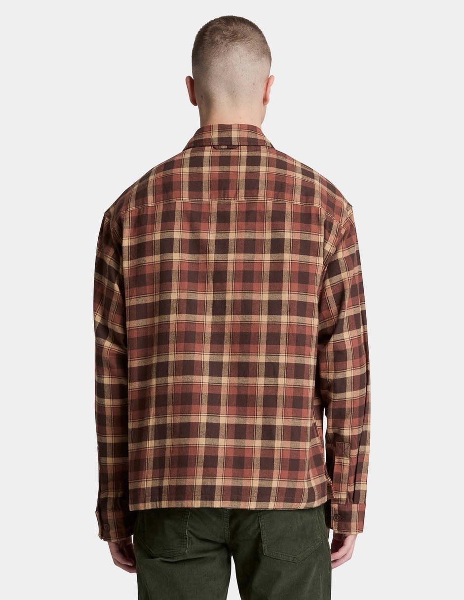 Camisa Casual Camisa de franela gruesa a cuadros para hombre Multicolor TBC0YH98AIN de (si aplica) Algodón manga Larga para hombre 3