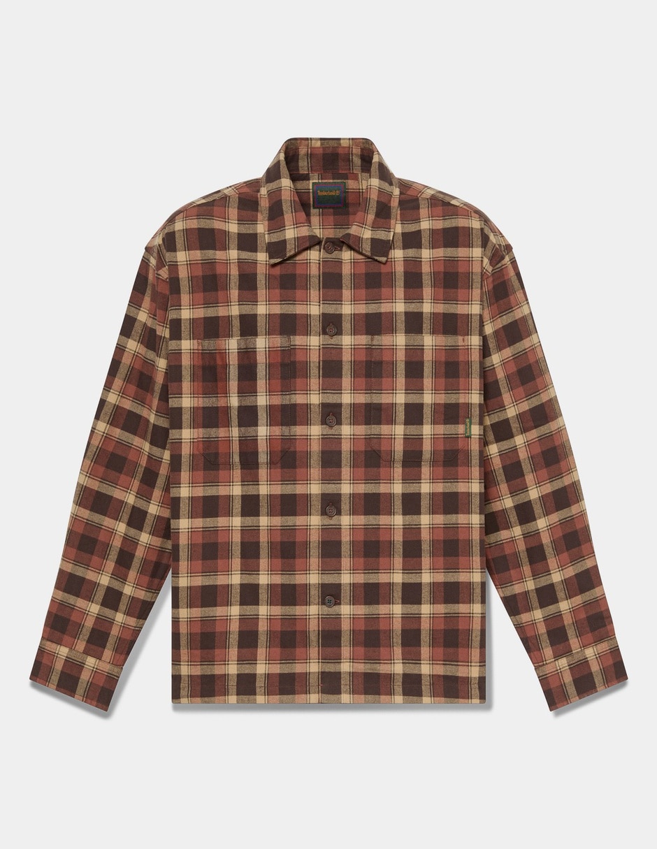 Camisa Casual Camisa de franela gruesa a cuadros para hombre Multicolor TBC0YH98AIN de (si aplica) Algodón manga Larga para hombre 4