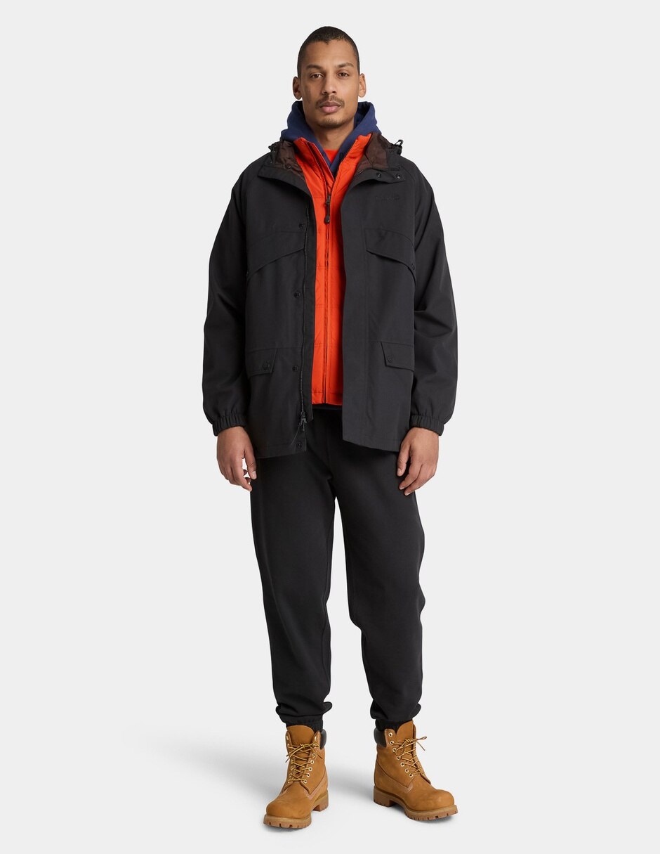 Chamarra Casual Parka Impermeable Weatherline para hombre Negro TBC0YH6Z001 No de Nylon Con bolsillos para hombre 2