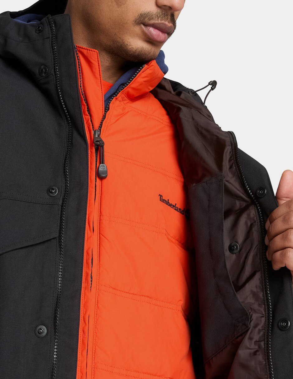 Chamarra Casual Parka Impermeable Weatherline para hombre Negro TBC0YH6Z001 No de Nylon Con bolsillos para hombre 3