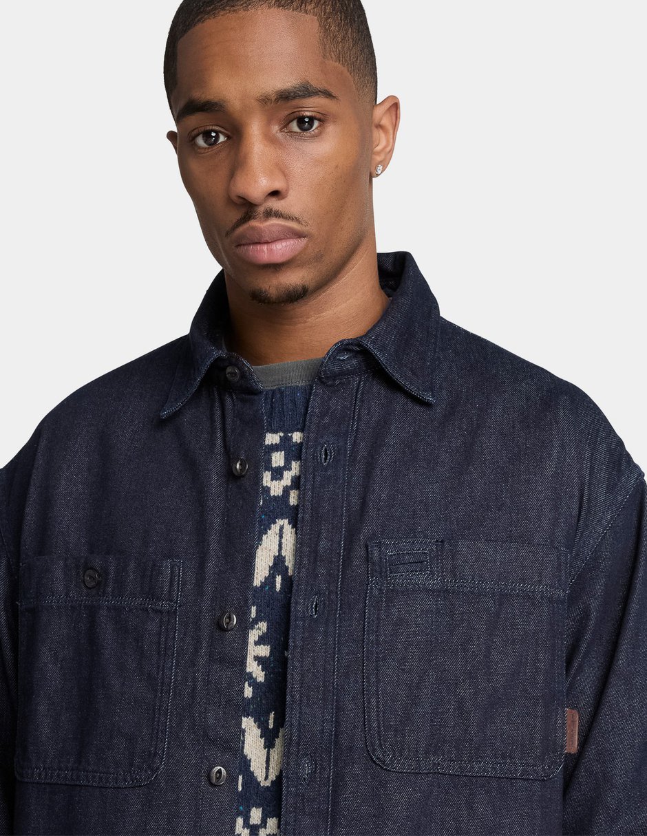 Camisa Casual Camisa de mezclilla con bolsillos para hombre Azul TBC0YH80H87 de (si aplica) Algodón manga Larga para hombre 3