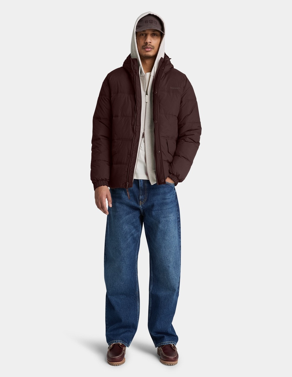 Chamarra Casual Chamarra puffer repelente al agua para hombre Café TBC0YH71C35 No de Nylon Con bolsillos para hombre 2