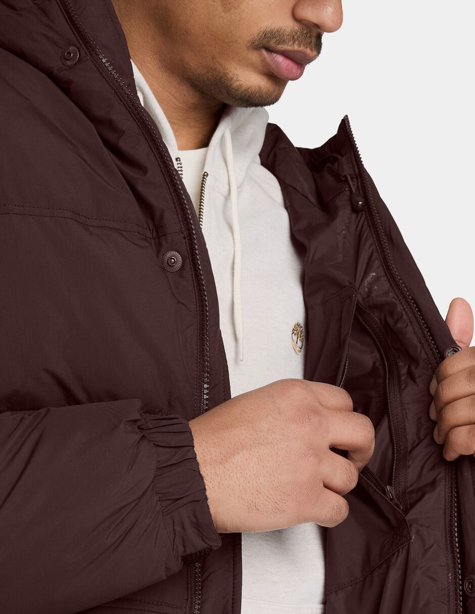 Chamarra Casual Chamarra puffer repelente al agua para hombre Café TBC0YH71C35 No de Nylon Con bolsillos para hombre 3
