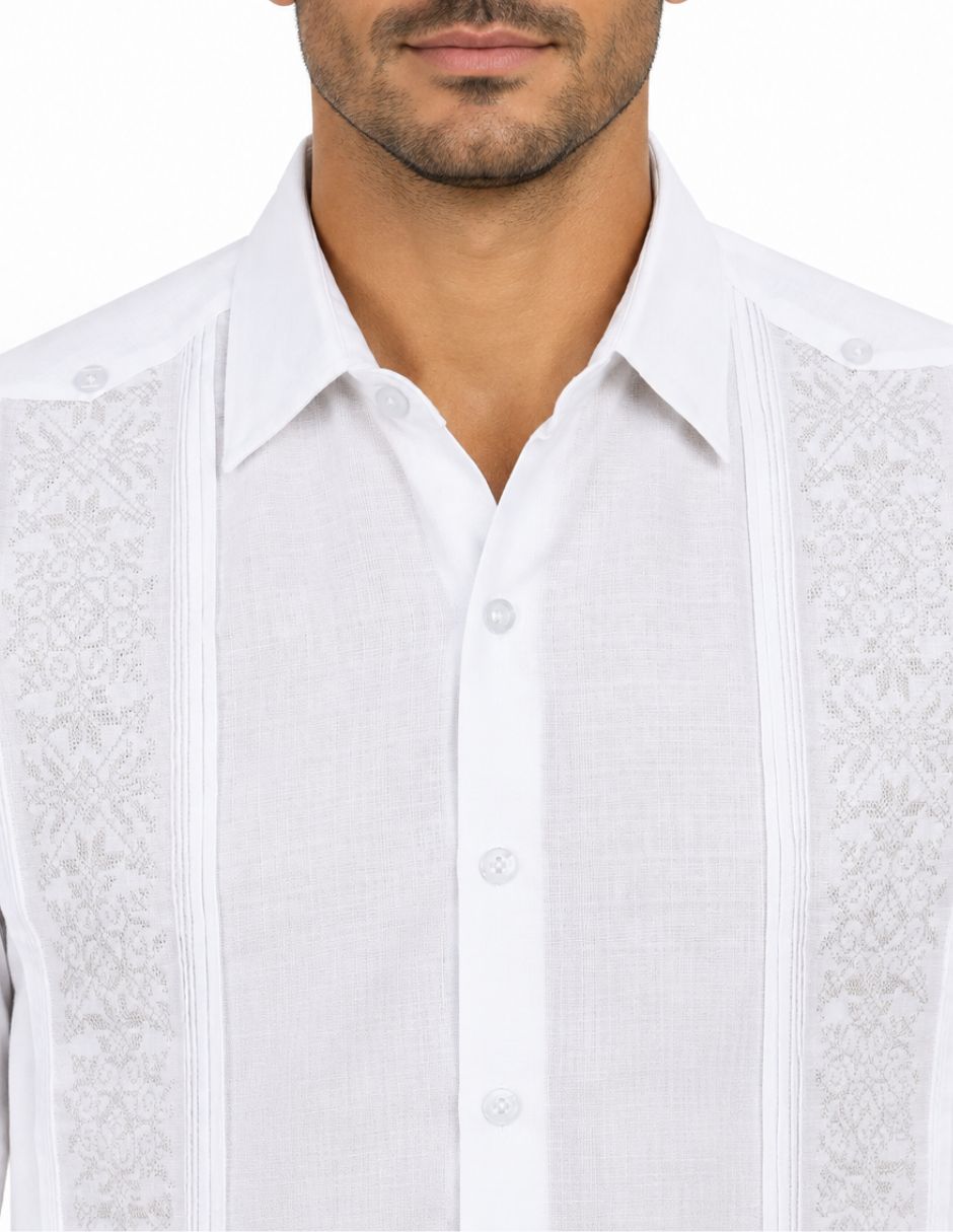 Guayabera manga Larga para Hombre