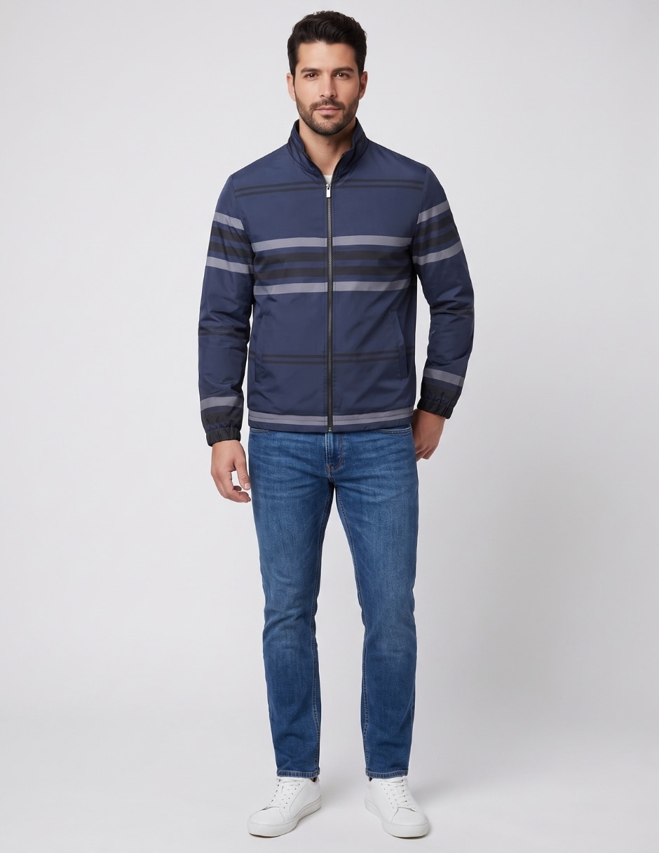 Chamarra Casual No de Vinipiel Con bolsillos para hombre 3
