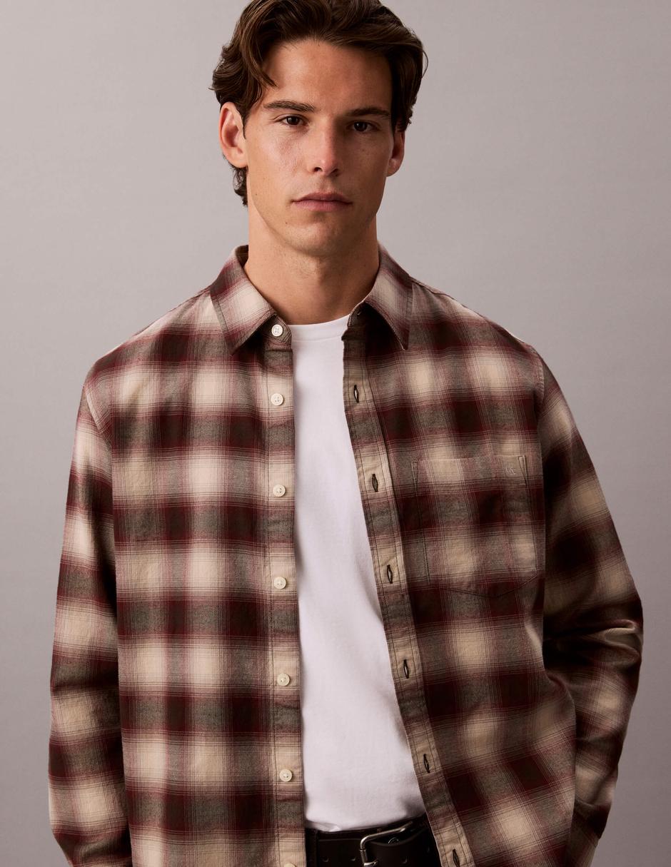 Camisa casual manga larga para hombre 5