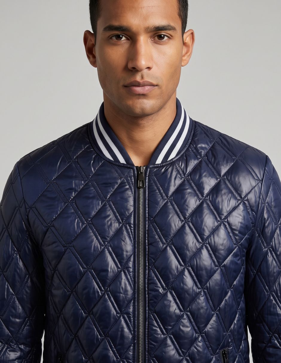 Chamarra Acolchada No de Vinipiel Con bolsillos para hombre Chamarra Acolchada No de Vinipiel Con bolsillos para hombre
