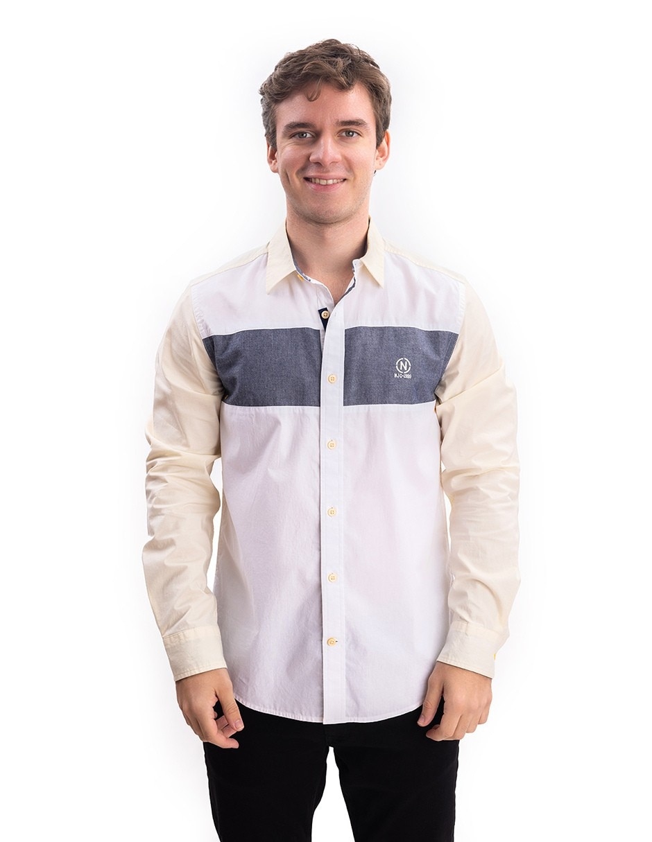 Camisa Casual de (si aplica) Algodón y elastano manga Larga para hombre Camisa Casual de (si aplica) Algodón y elastano manga Larga para hombre