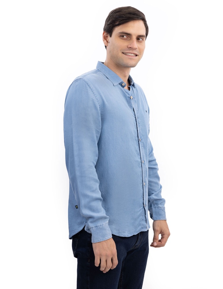 Camisa Casual de (si aplica) Lyocell manga Larga para hombre 2