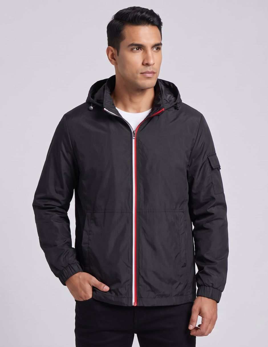 Chamarra Bomber No de Vinipiel Con capucha para hombre 3