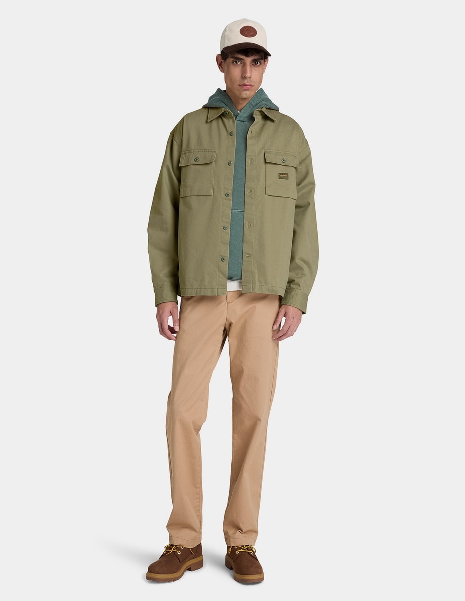 Sobrecamisa Casual Sobrecamisa utilitaria para hombre Verde TBC0YH9M991 de (si aplica) Algodón manga Larga para hombre 2
