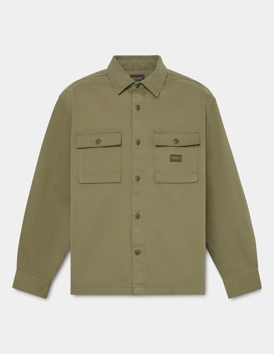 Sobrecamisa casual manga larga para hombre 4