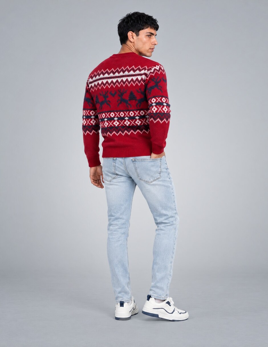 Suéter Navidad OI26 cuello Redondo para hombre 3