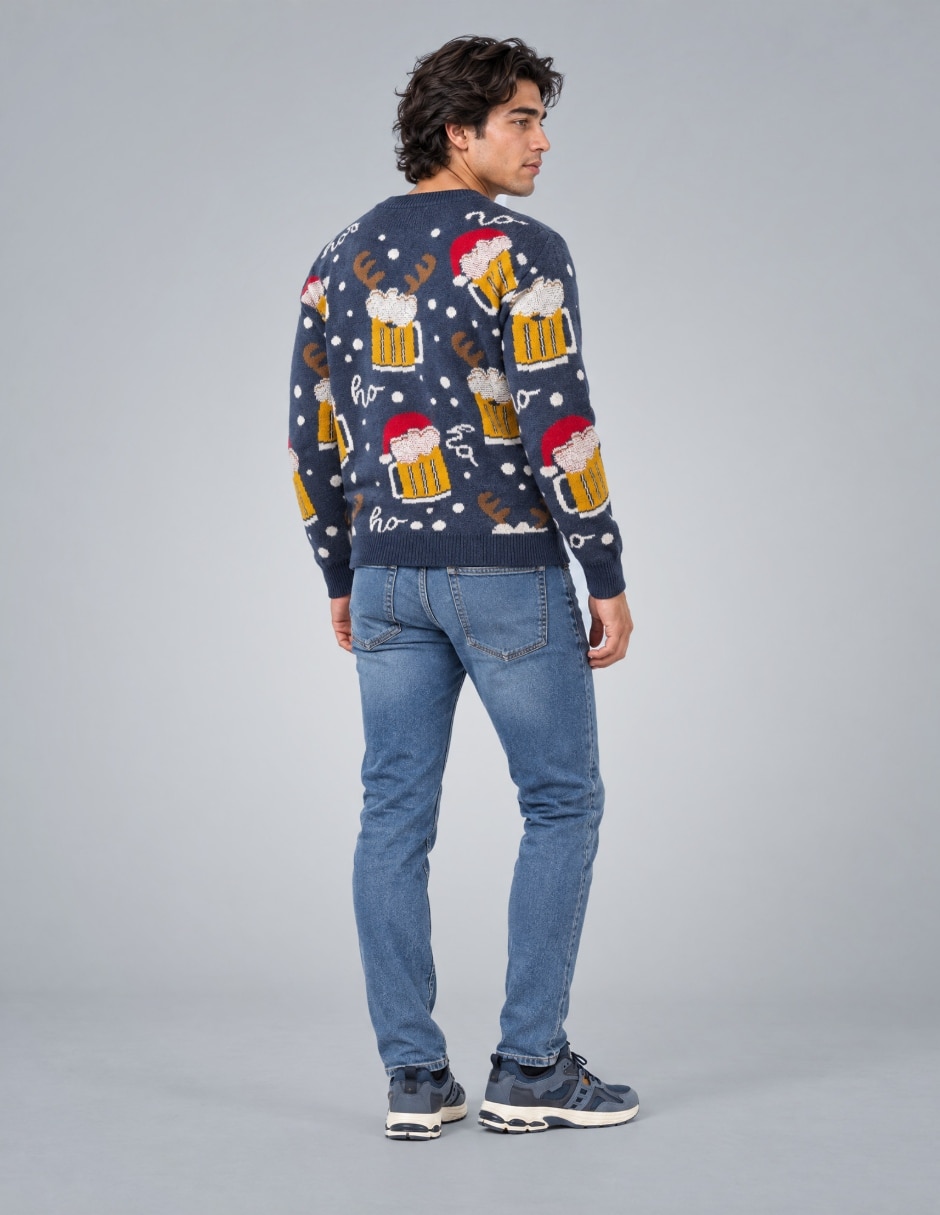 Suéter Navidad OI26 cuello Redondo para hombre 3