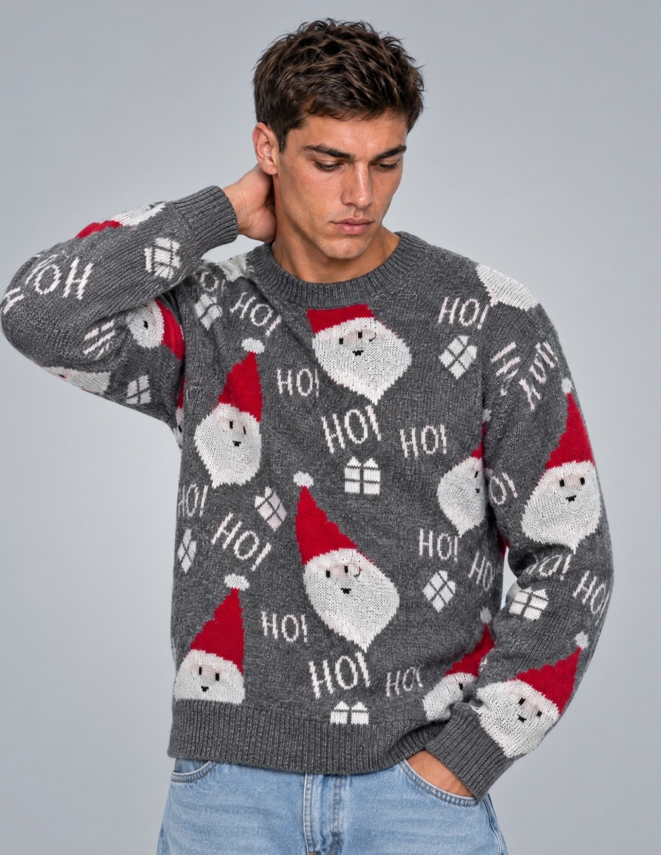 Suéter Navidad OI26 cuello Redondo para hombre Suéter Navidad OI26 cuello Redondo para hombre