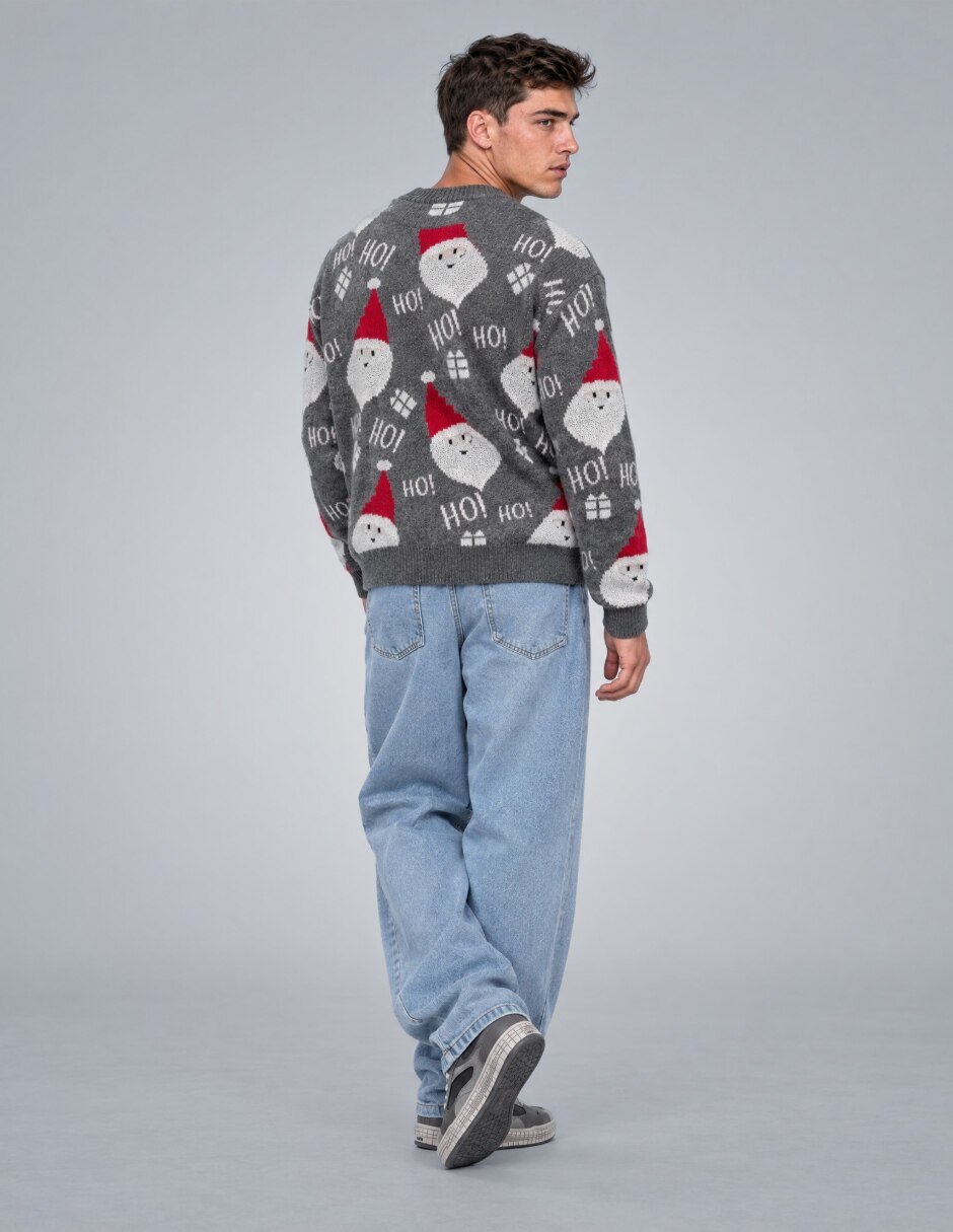 Suéter Navidad OI26 cuello Redondo para hombre 4