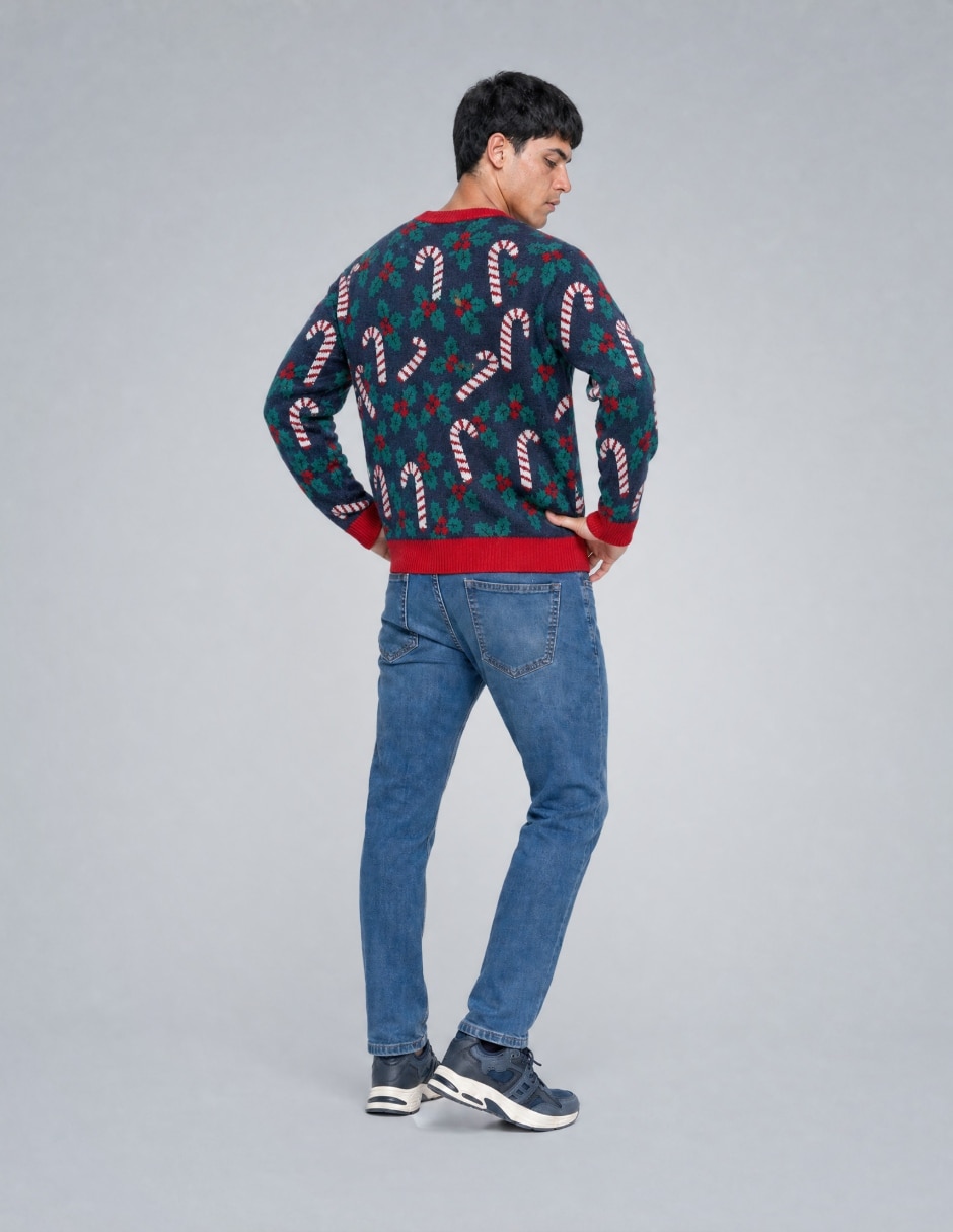 Suéter Navidad OI26 cuello Redondo para hombre 3