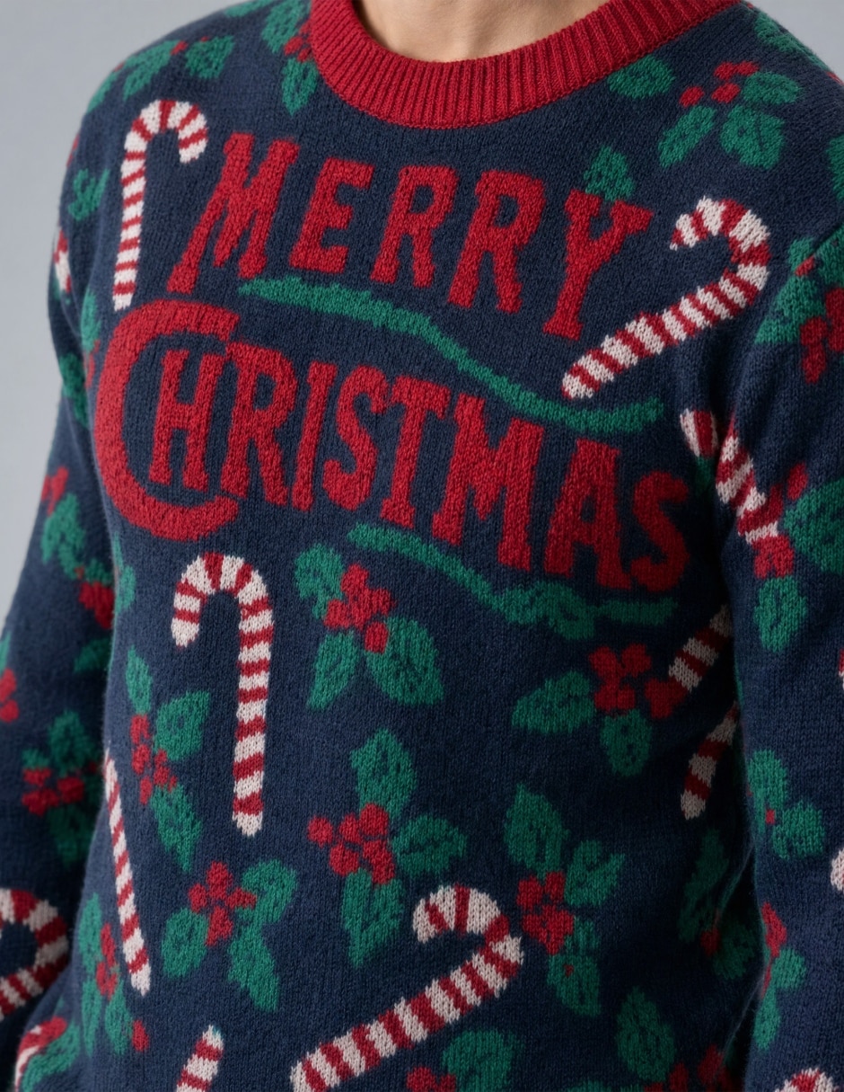 Suéter Navidad OI26 cuello Redondo para hombre 4
