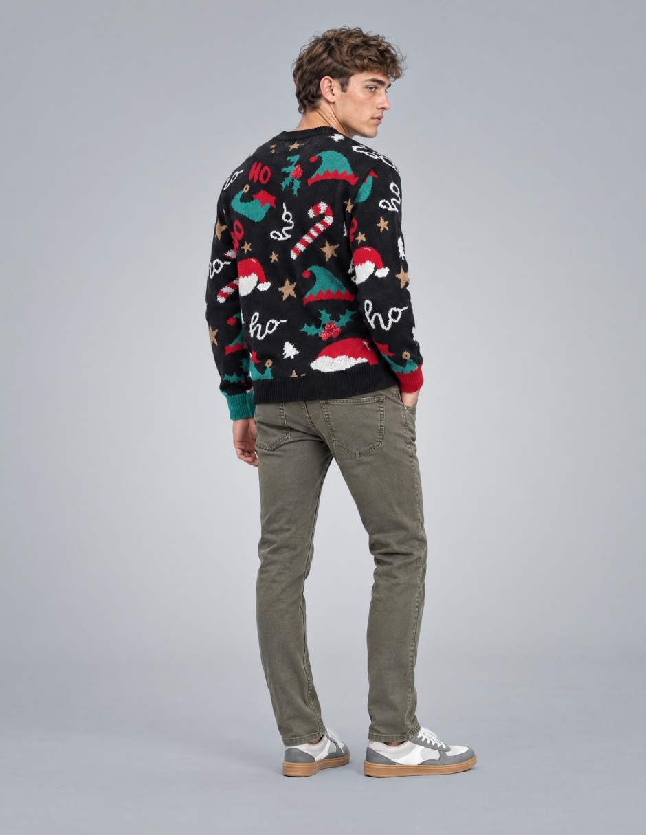Suéter Navidad OI26 cuello Redondo para hombre 3