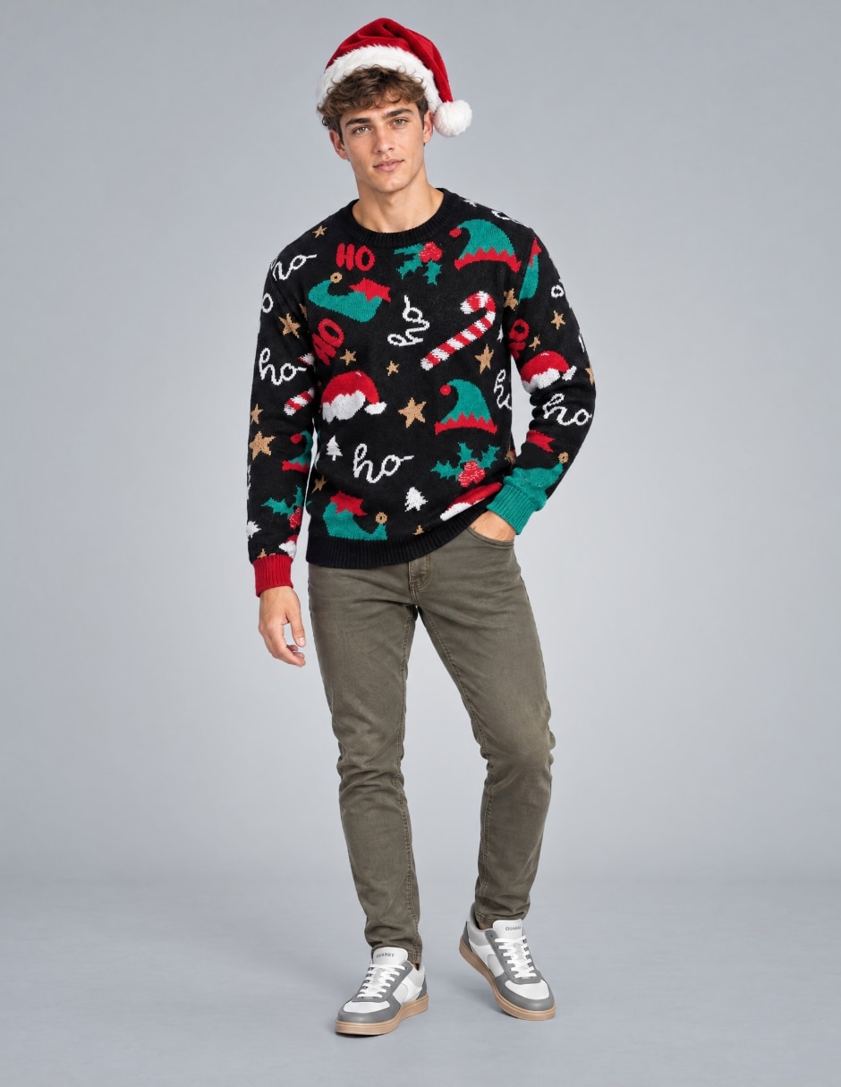 Suéter Navidad OI26 cuello Redondo para hombre 5