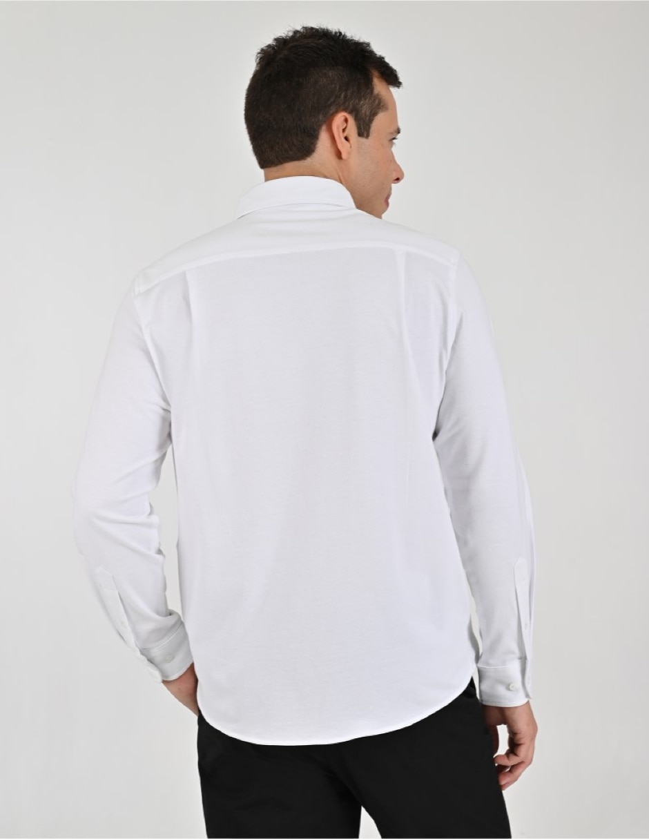 Camisa Casual Otoño Invierno de (si aplica) Algodón y elastano manga Larga para hombre 3