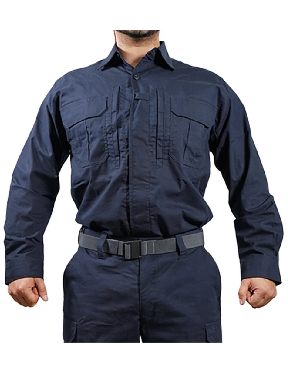 Camisa Casual de (si aplica) Poliéster manga Larga para hombre
