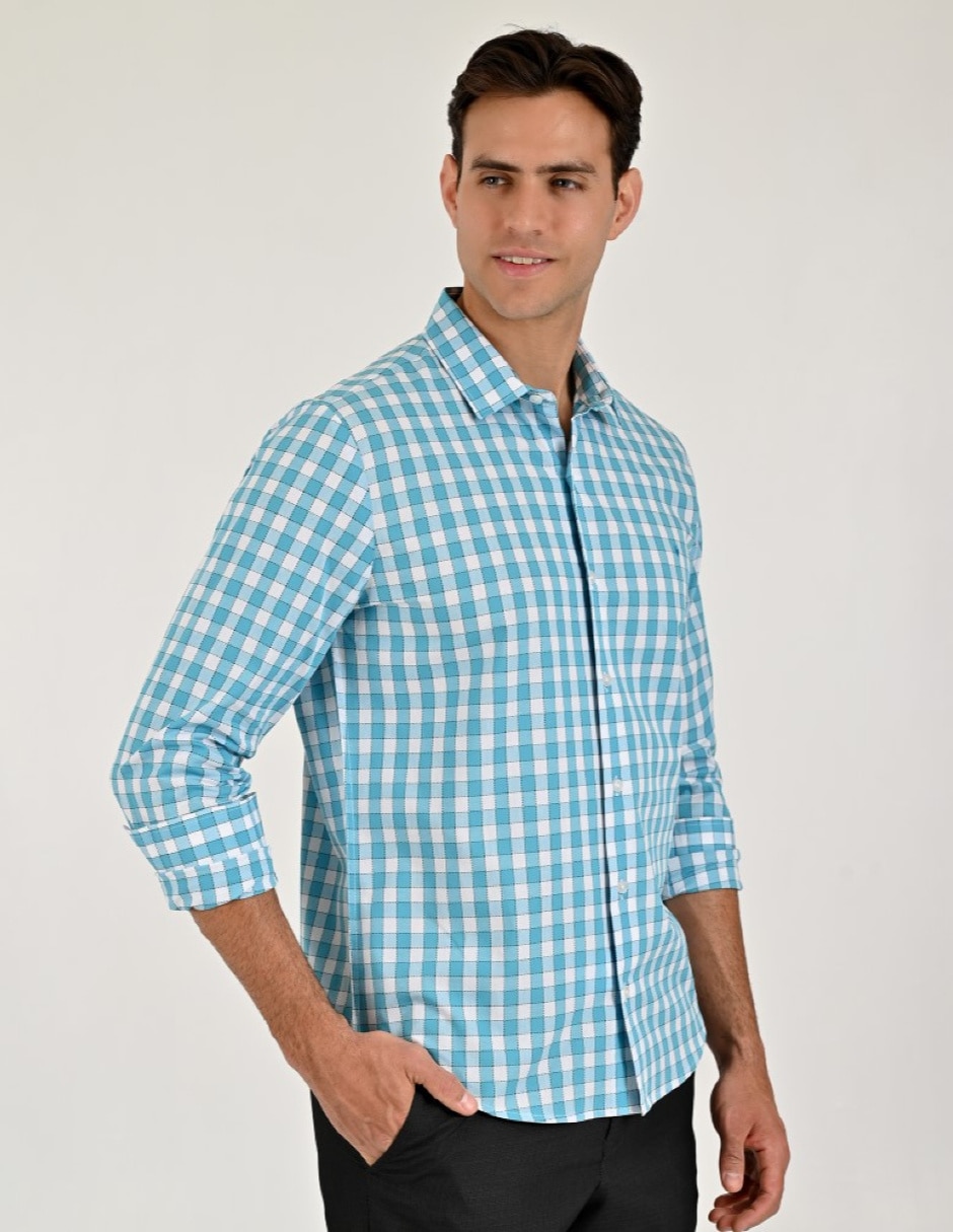 Camisa Casual Otoño Invierno de (si aplica) Algodón manga Larga para hombre 5
