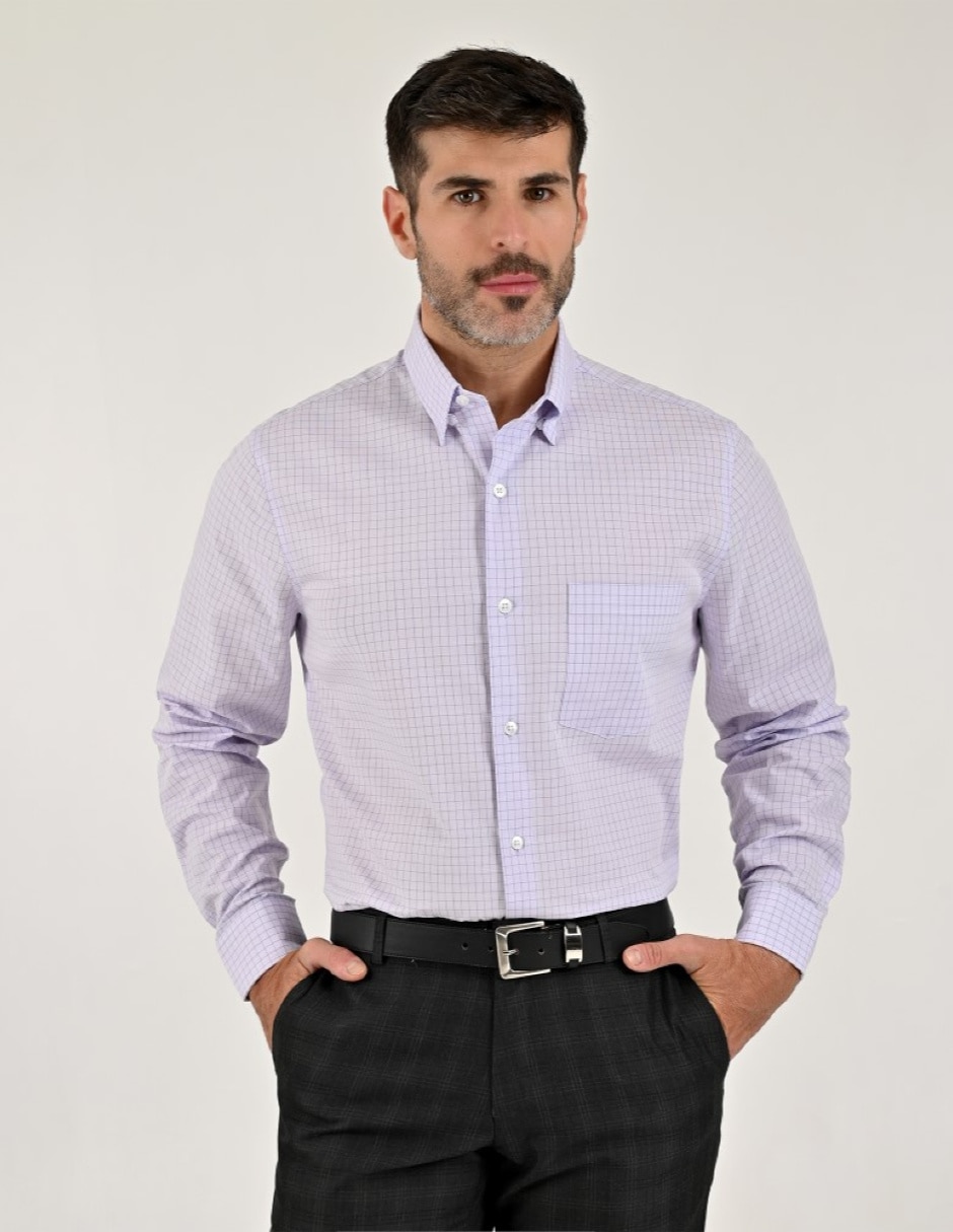Camisa Casual Otoño Invierno de (si aplica) Algodón manga Larga para hombre 1