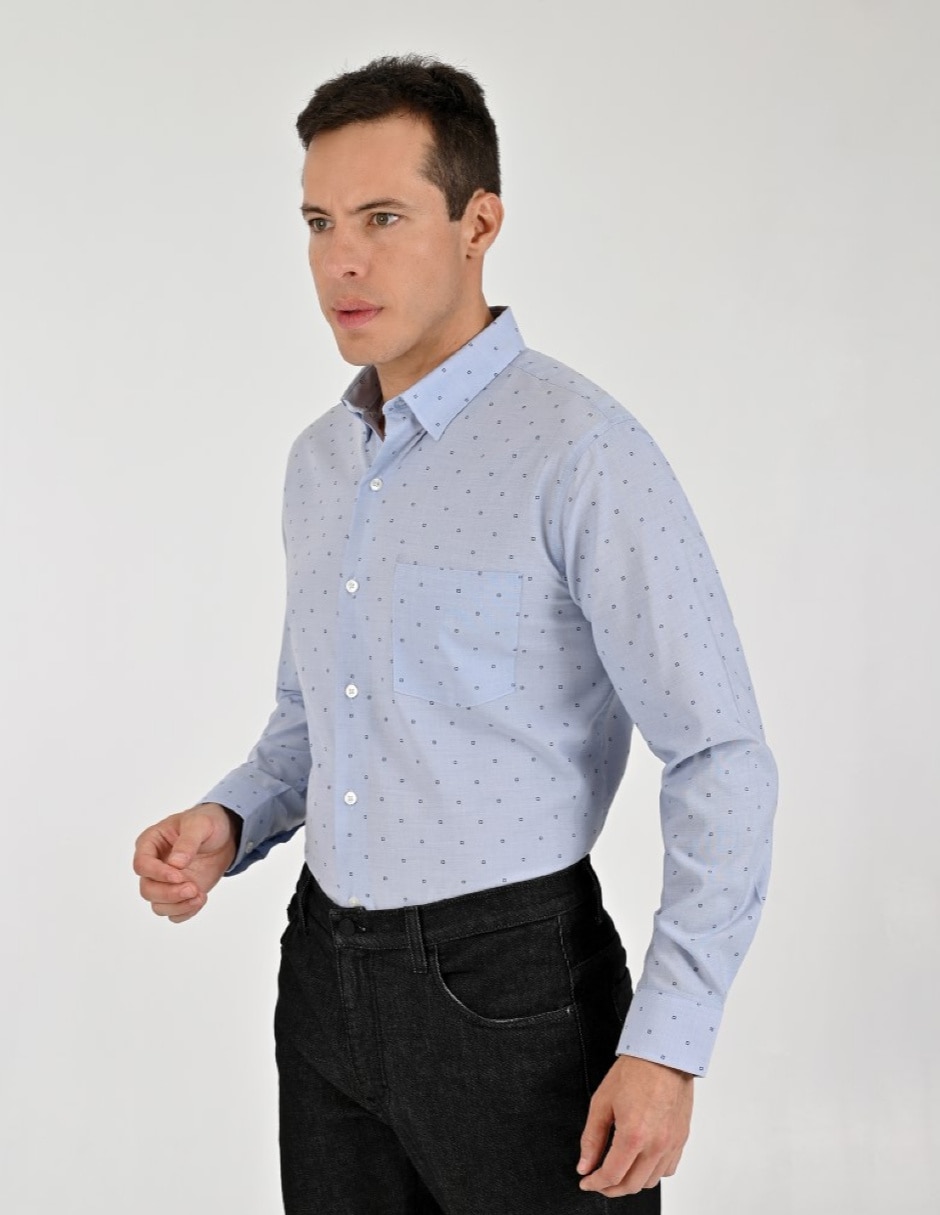 Camisa Casual Otoño Invierno de (si aplica) Bambú y poliéster manga Larga para hombre 3