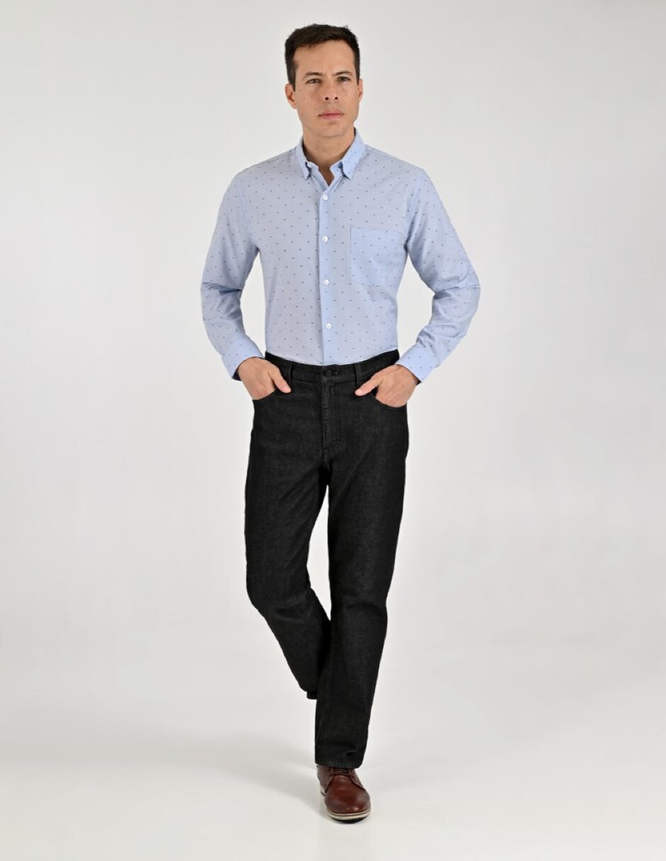 Camisa Casual Otoño Invierno de (si aplica) Bambú y poliéster manga Larga para hombre 5