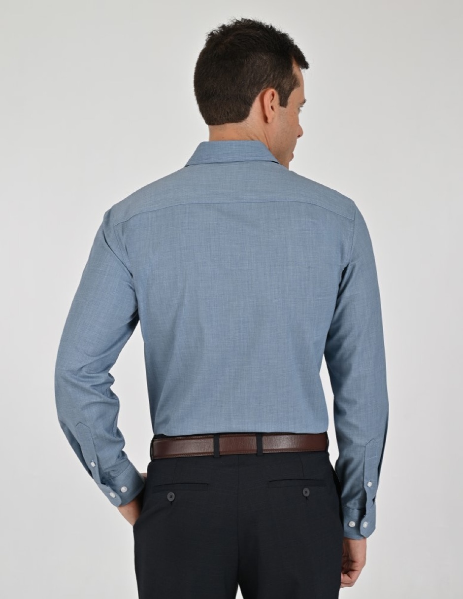 Camisa casual manga larga para hombre 2