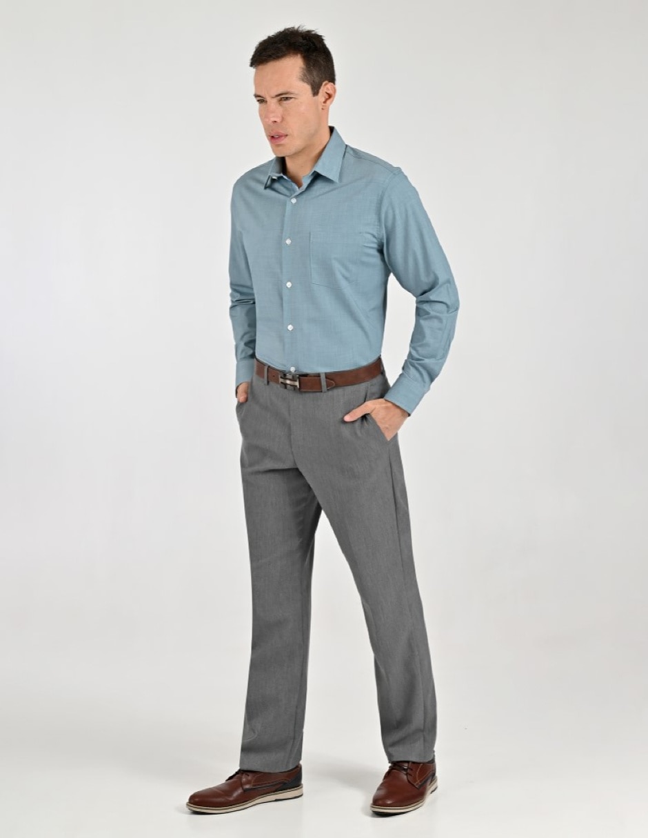 Camisa casual manga larga para hombre 5