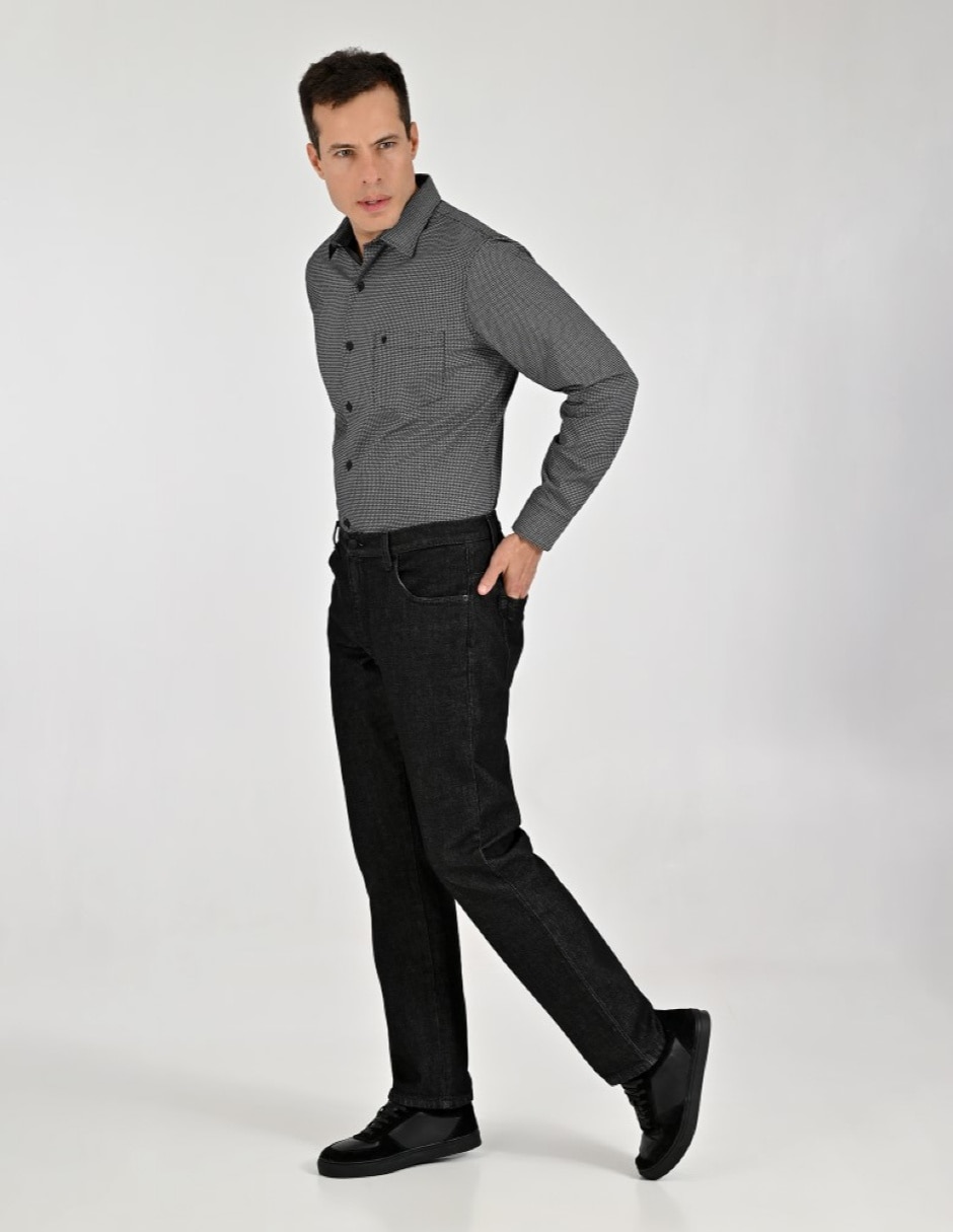 Camisa casual manga larga para hombre 2