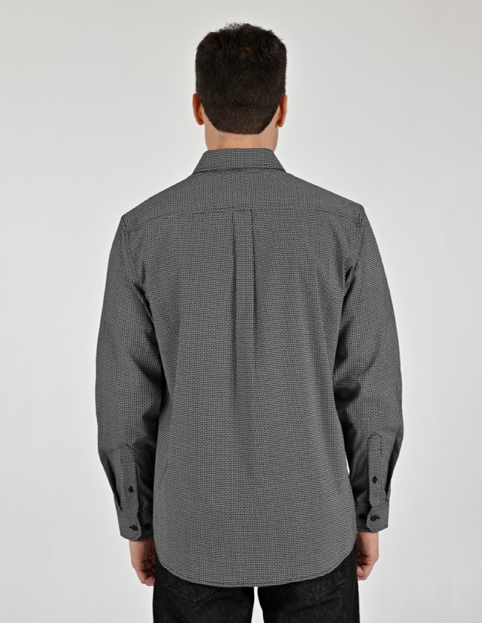 Camisa casual manga larga para hombre 3
