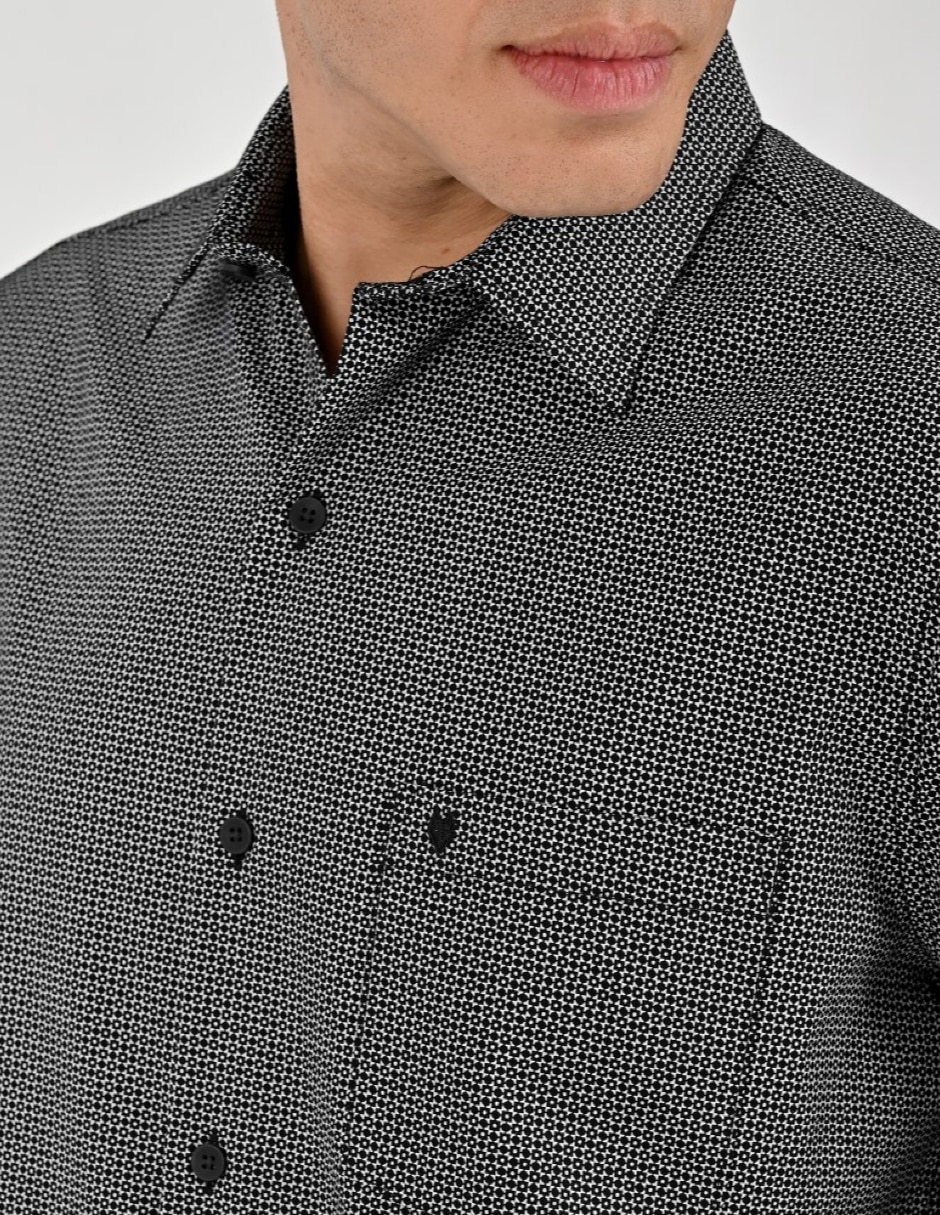 Camisa casual manga larga para hombre 5