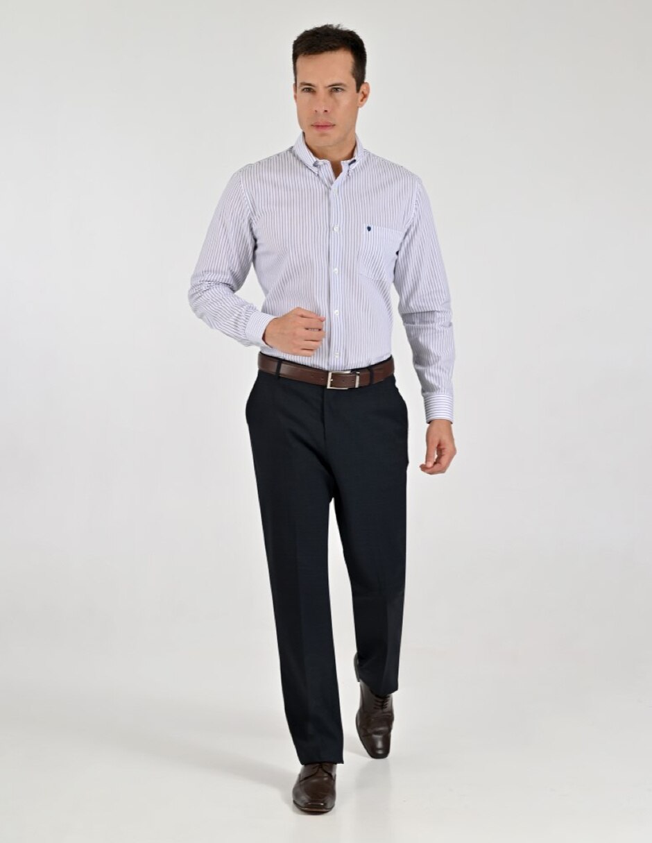 Camisa casual manga larga para hombre 3