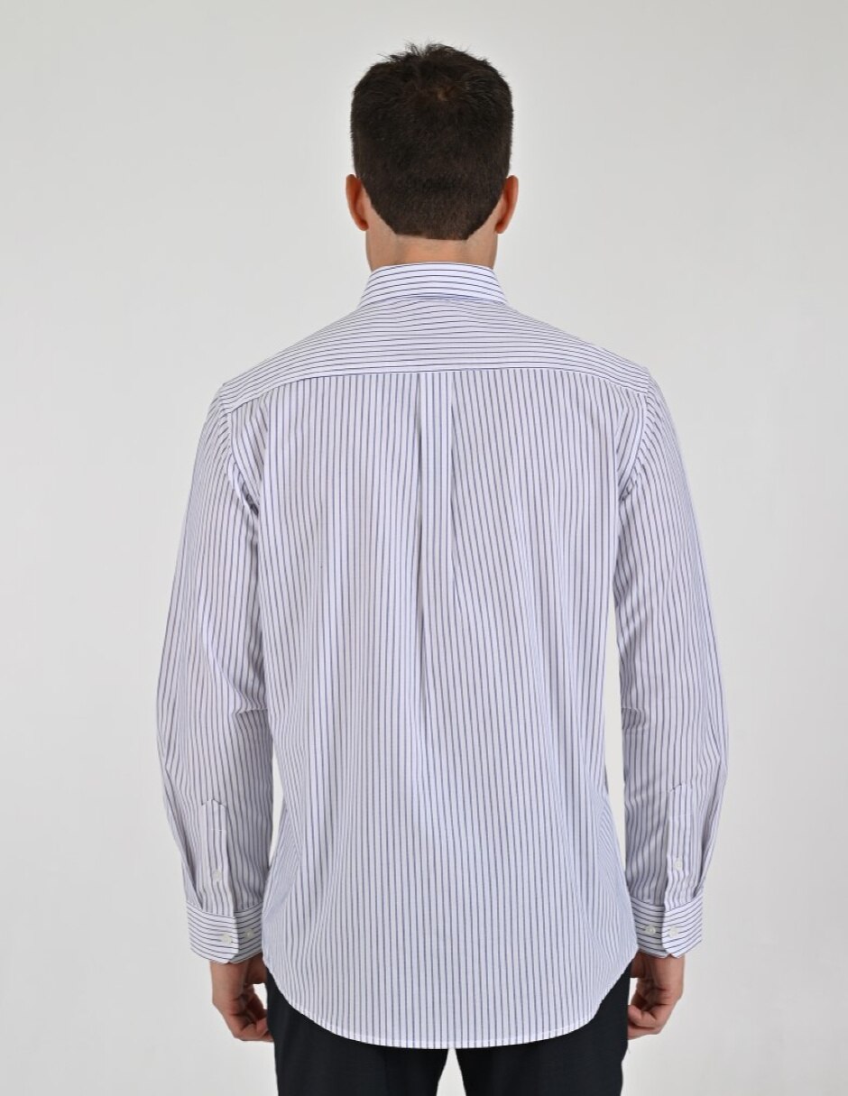 Camisa casual manga larga para hombre 4