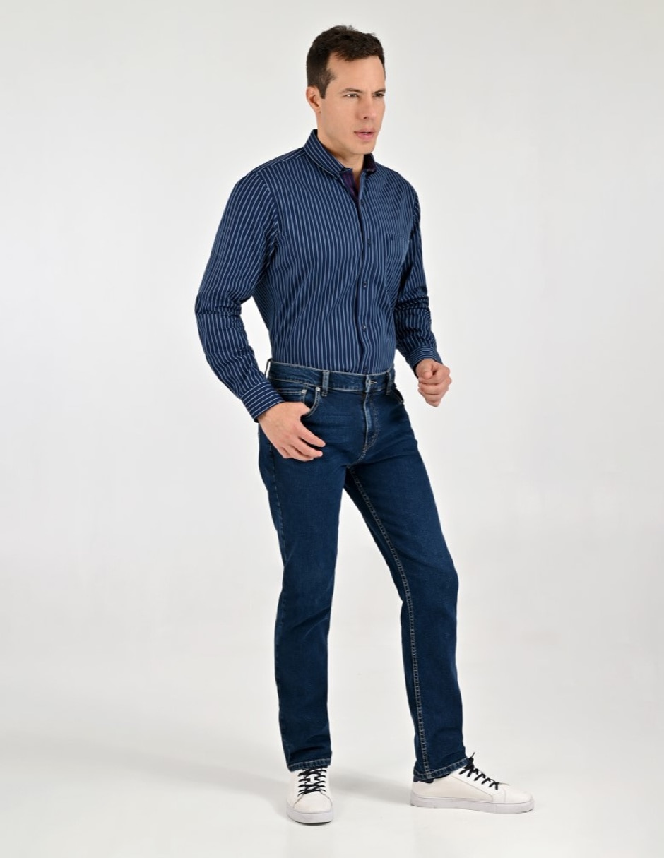 Camisa Casual Otoño Invierno de (si aplica) Algodón manga Larga para hombre 5