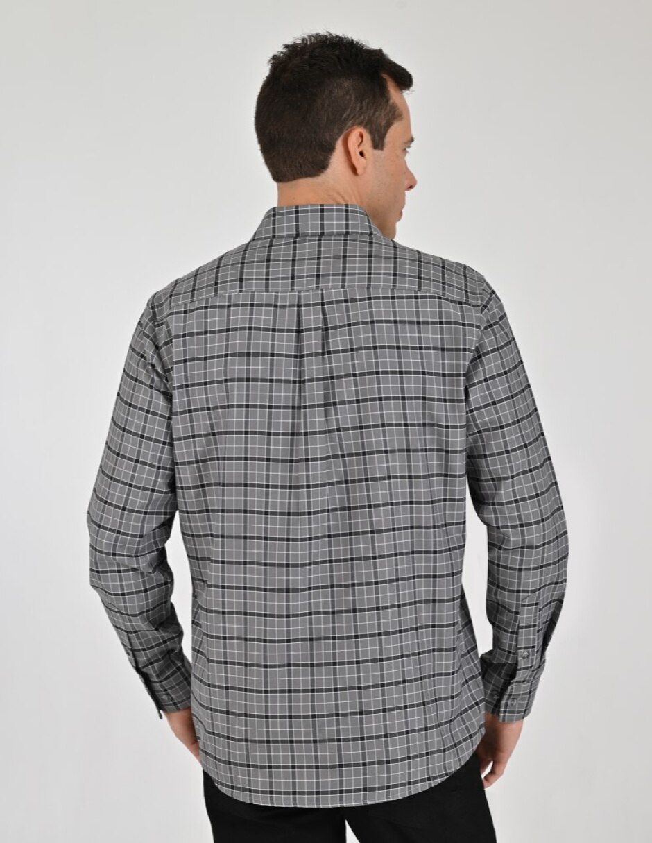 Camisa Casual Otoño Invierno de (si aplica) Poliéster y algodón manga Larga para hombre 3