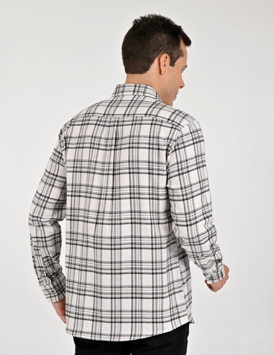 Camisa Casual Otoño Invierno de (si aplica) Algodón manga Larga para hombre 4