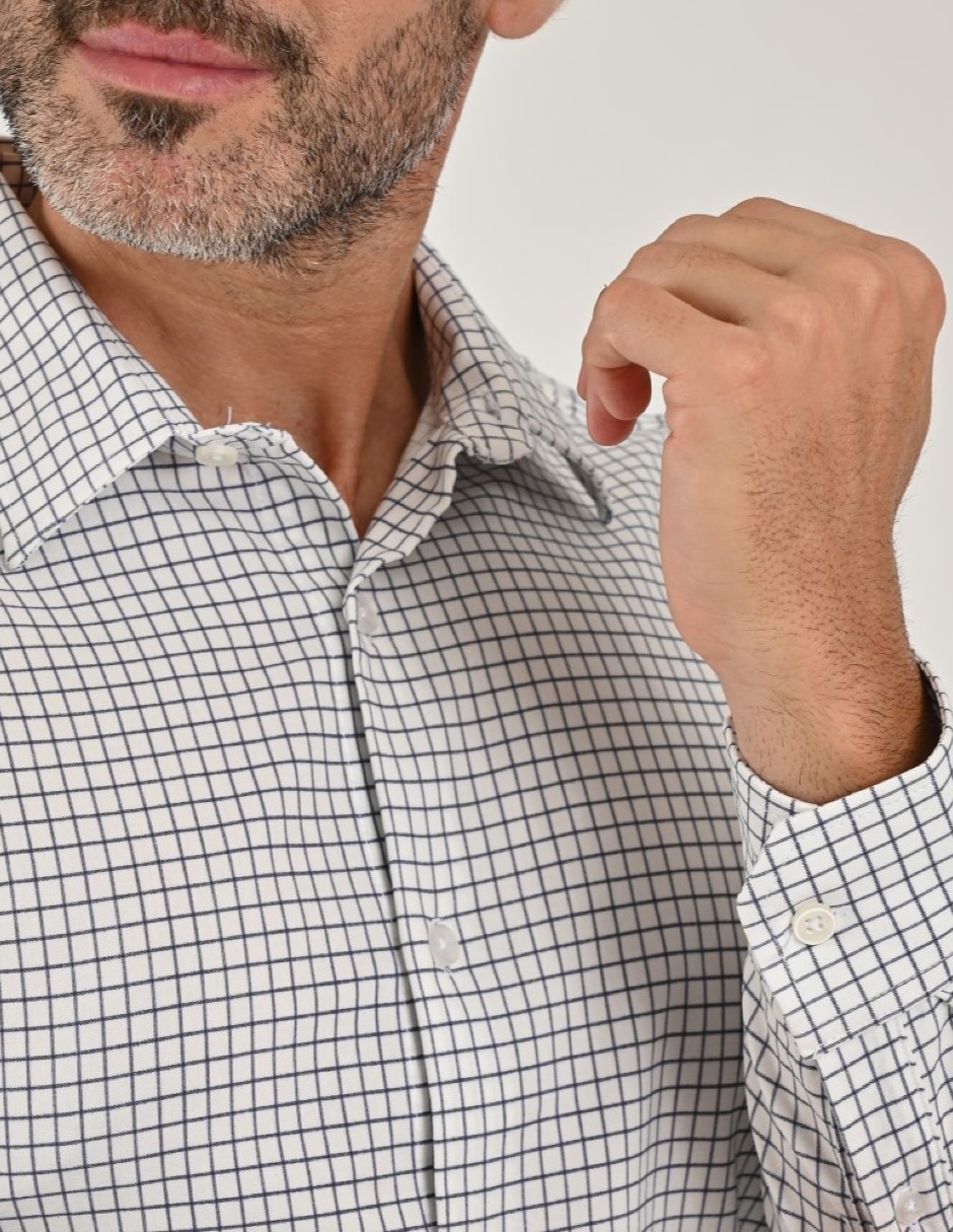 Camisa Casual Otoño Invierno de (si aplica) Poliéster y viscosa manga Larga para hombre 2