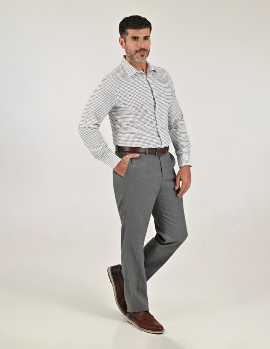 Camisa Casual Otoño Invierno de (si aplica) Poliéster y viscosa manga Larga para hombre 3