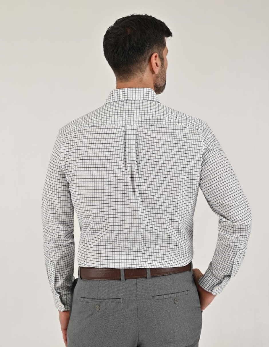 Camisa Casual Otoño Invierno de (si aplica) Poliéster y viscosa manga Larga para hombre 4