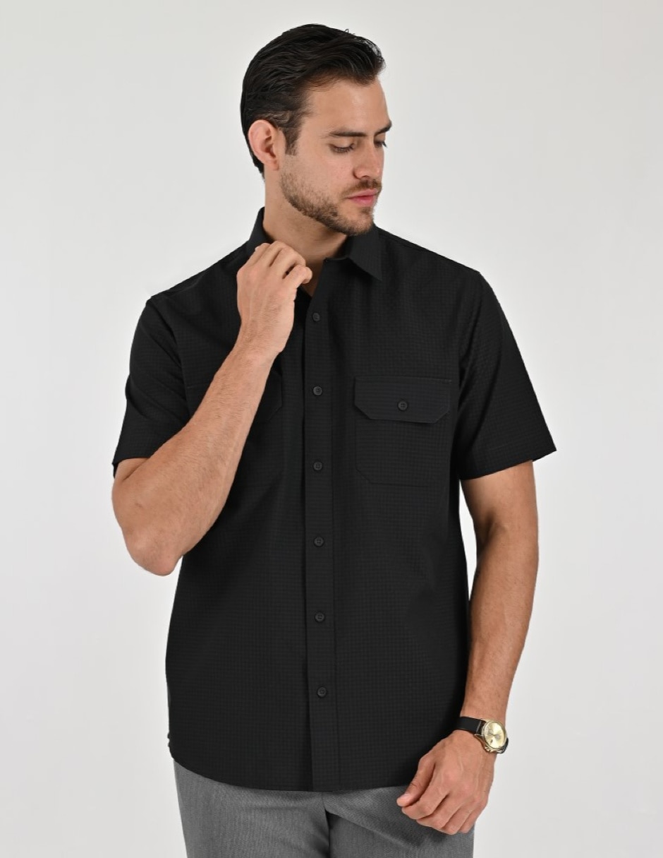 Camisa Casual Otoño Invierno de (si aplica) Algodón y poliéster manga Larga para hombre 1